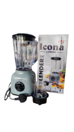 Icona Blender ILB-100T 2-in-1 Electric with Grinder  1.5L, 300W, Gray