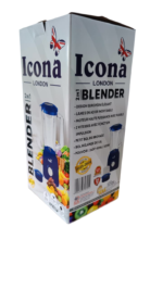 Icona Blender ILB-100T 2-in-1 Electric with Grinder  1.5L, 300W, Gray - Image 4