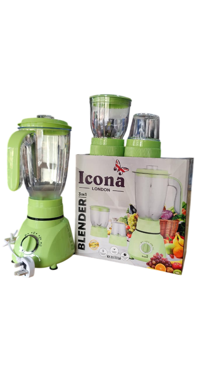 WhatsApp Image 2026-02-24 at 10.42.28 AM-Photoroom ICONA Blender, Grinder and Chopper 3 In 1 1.5L Green ILB-1753GT - Image 1