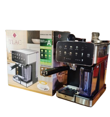 Tlac Espresso Coffee Machine TCFM-101 – 1.8L, Automatic Milk Frother, Touch Control, Cold Brew
