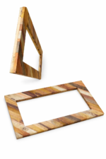 Handcrafted Wooden Cooker Frame 40 × 70 cm  Solid Wood Gas Hob Surround Trim for Built-In Stove Countertop