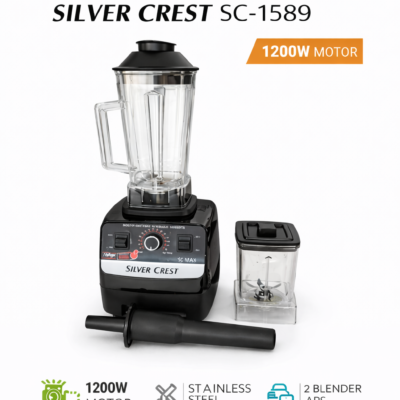 Silvercrest Blender  Commercial Heavy Duty Powerful Blender 2.5l Black