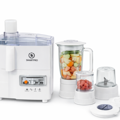 SmartPro 4-in-1 Juice Extractor, Juicer, Blender, Chopper and Grinder (1000W) Multi-Function Kitchen Machine SJR-41W