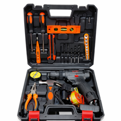 Lac Laichy 21V Cordless Drill Machine Kit, Rechargeable Electric Screwdriver Set with Accessories, Carry Case L-3939