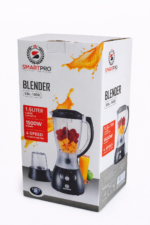 SmartPro Blender SBL-100B 1.5L 1500W – 4 Speed + Pulse, Heavy Duty Kitchen Blender with Grinder – Black - Image 3