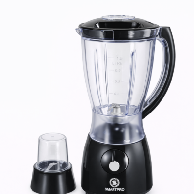 SmartPro Blender SBL-100B 1.5L 1500W – 4 Speed + Pulse, Heavy Duty Kitchen Blender with Grinder – Black