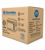 ElectroMate Electric Oven 45L EO02-45L – 2000W, Grill and  Rotisserie, Multi-Function Baking Oven with Light - Image 2