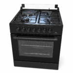 BJS Cooker 60x60 3 Gas + 1 Electric Hot Plate With Turbo Fan Electric Oven, BJS606031 Black - Image 3