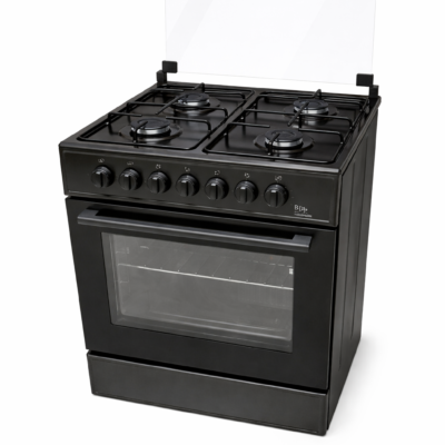 BJS Cooker BJS60604G 60x60 4 Gas Burners with Electric Oven, Black