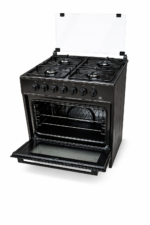 BJS Cooker BJS60604G 60x60 4 Gas Burners with Electric Oven, Black - Image 3