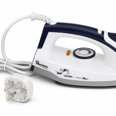 Ramtons Dry and Spray Iron RM693 – 1200W Non-Stick Soleplate with Temperature Control and Self-Clean Function
