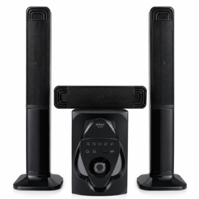 Nunix NU-M19 3.1CH Mini Home theater system tall boy with FM radio,LED display, Bluetooth and AC power input 90W power output