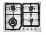 Euramax 4 Burner Built-In Gas Hob Stainless Steel Cooktop with Wok Burner And Auto Ignition - Image 3