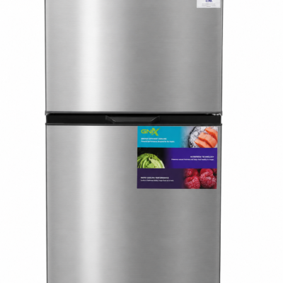 GNIX 197L No Frost Double Door Refrigerator GL-FR227-NF-S, Fast Cooling, Energy Saving, Silver