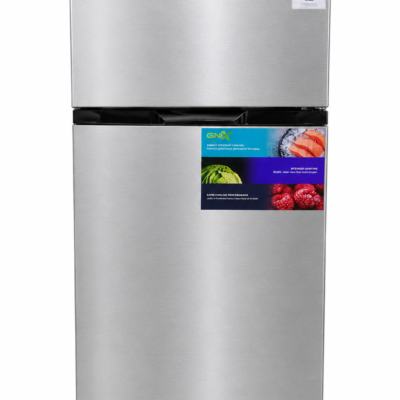 GNIX 206L Double Door Refrigerator GL-FR236-DF-S,Top Freezer, Fast Cooling, Energy Saving, Silver
