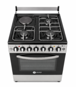 Nunix KZ-665-3G1E 60x65 Cooker 3 Gas Burners + 1 Electric Hotplate, Electric Oven, Rotisserie, Auto Ignition - Image 3