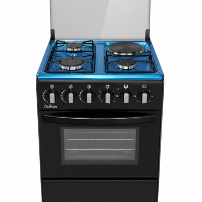 Olelon 50x50cm 3 Burner Gas Cooker With Oven And Grill Black