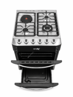 GNIX 60x60 Cooker 3 Gas Burners + 1 Rapid Hotplate, Electric Oven With Turbo Fan, Rotisserie, Gas Leak Sensor ,Wok Burner, Auto Ignition - Image 3