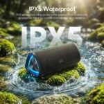 Syinix SYN-V13 Portable Bluetooth Speaker, 10W Wireless Speaker, 12H Playtime, IPX5 Waterproof, LED Beat Lights, 2200mAh Battery - Image 4