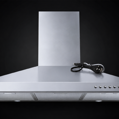 Roch T-Shape Kitchen Hood 60CM Silver Stainless Steel Cooker Hood With LED Lights, 3 Speed Extraction & Aluminum Filters