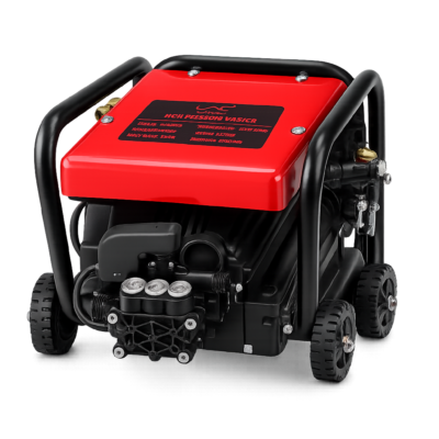 Laichy High Pressure Washer 1200W Electric Car Washer 100-120 Bar Portable Cleaning Machine 5.8L/Min 220-240V Red